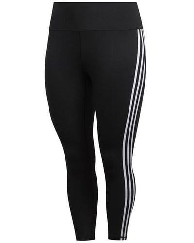 adidas Believe This 2.0 Aeroready 3-stripes 7/8 Workout Training Yoga Trousers Leggings - Black