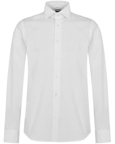 BOSS Biado_r Long Sleeve Shirt - White