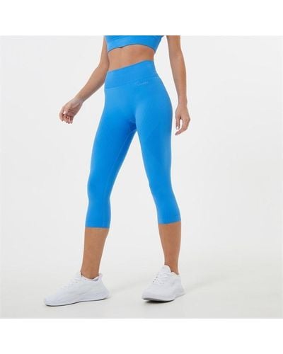 Usa Pro Seamless Capri Cropped leggings - Blue