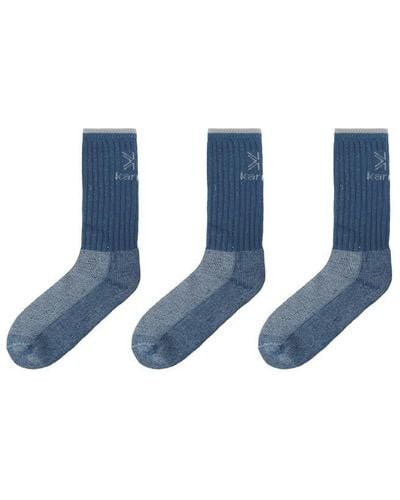 Karrimor Midweight Boot Sock 3 Pack - Blue