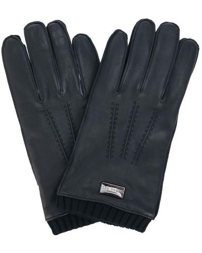 Ted Baker Blockk Leather Gloves - Blue