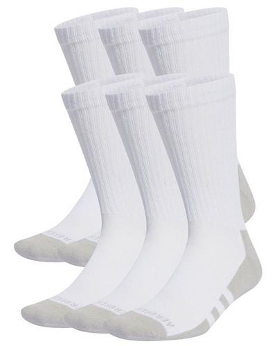adidas Aeroready Crew 6 Pack Socks Ld00 - White