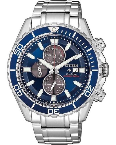 Citizen Diver Stainless Steel Classic Eco-drive Watch - Blue