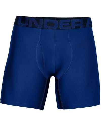 Under Armour Tech 6In Boxerjock Underwear - Blue