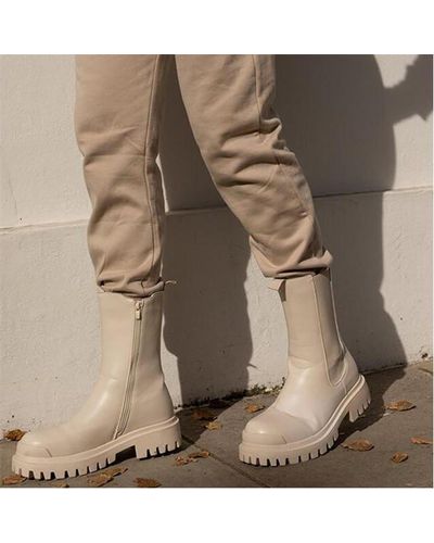 I Saw It First Chunky Chelsea Boots - Natural