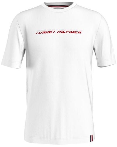 Tommy Sport Graphic Short Sleeve Tee - White