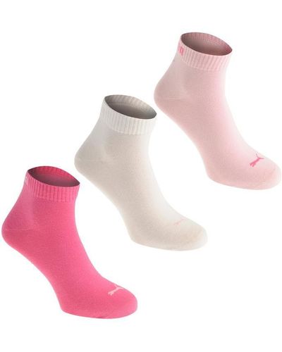 PUMA Quarter Socks - Pink