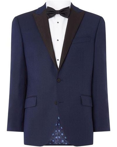 Turner and Sanderson Marshall Tailored Fit Dinner Suit Jacket - Blue