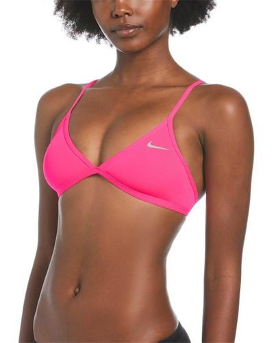 Nike Hydrastrong Solid Bikini Top - Pink