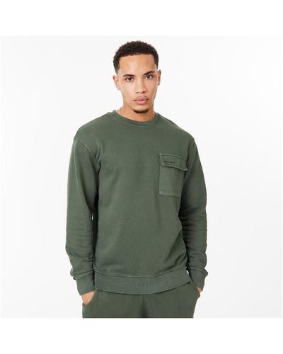 Jack Wills Pocket Crew Sweatshirt - Green