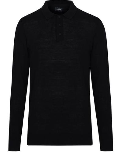 Howick Merino Polo Shirt - Black