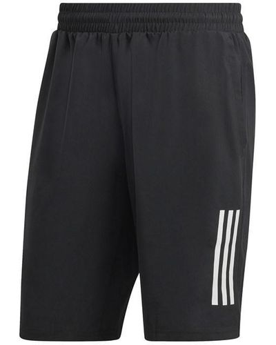 adidas Club 3 Stripe Shorts - Black