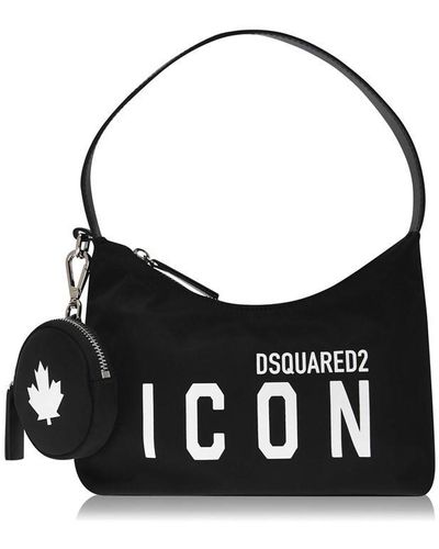 DSquared² Icon Hobo Bag - Black
