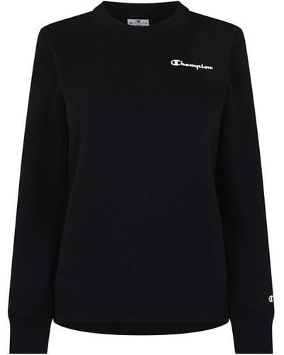 Champion Logo Crew Sweatshirt - Black