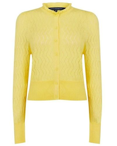 French Connection Jessica Lace Stitch Jumper - Yellow