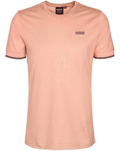 Barbour Philip Tipped T-shirt - Pink