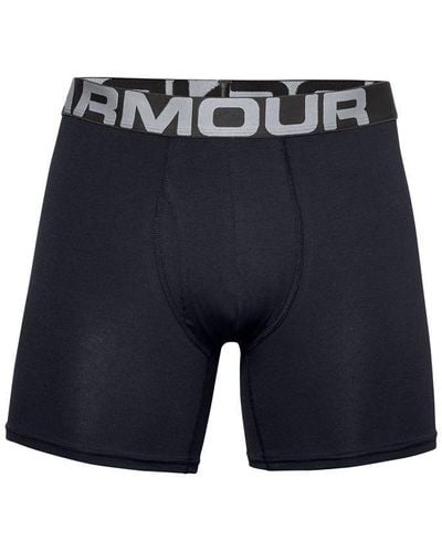 Under Armour Charged Cotton 6inch 3 Pack - Blue