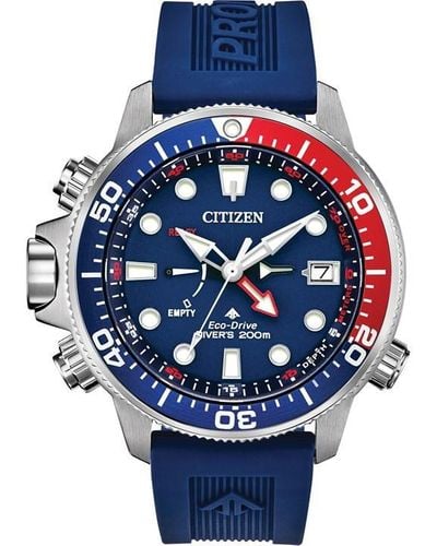 Citizen Aqualand Diver Stainless Steel Classic Watch Bn2038-01l - Blue