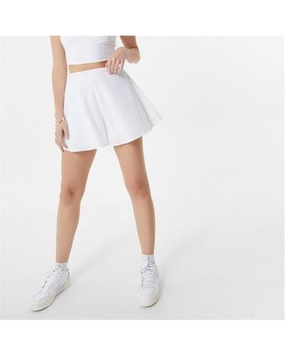 Jack Wills Flippy Linen Shorts - White