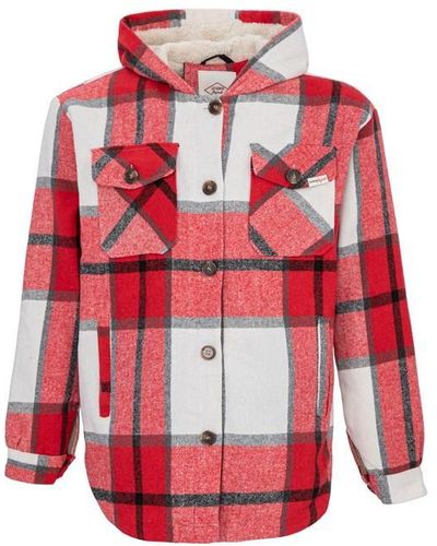 Lee Cooper Cooper Classic Sherpa Jacket - Red