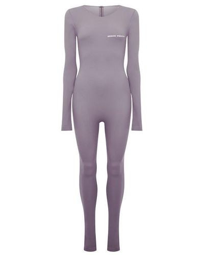 Heron Preston Reflective Jumpsuit - Purple