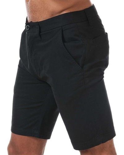 Weekend Offender Dillenger Cotton Twill Chino Shorts - Black
