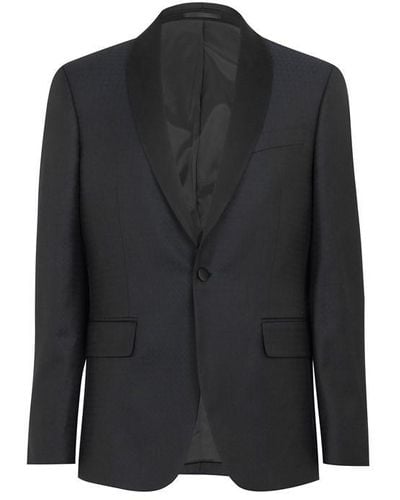 Richard James Single Breasted Tuxedo Jacket - Black
