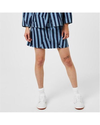 KENZO Striped Skirt - Blue