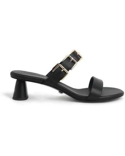 Charles and Keith Cnk Buckle Sandal Ld24 - Black