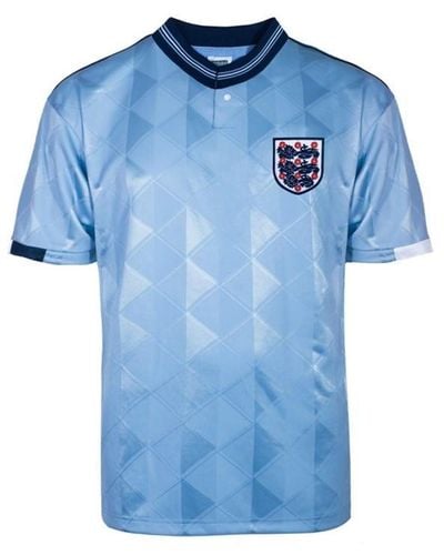 Score Draw England Third Shirt 1989 Adults - Blue