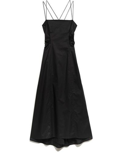 FRAME Tie Back Midi Dress - Black