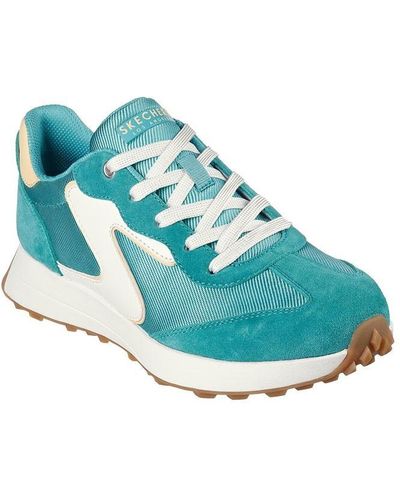 Skechers Big S And T Toe Lace Up Fashion J Low-top Trainers - Blue