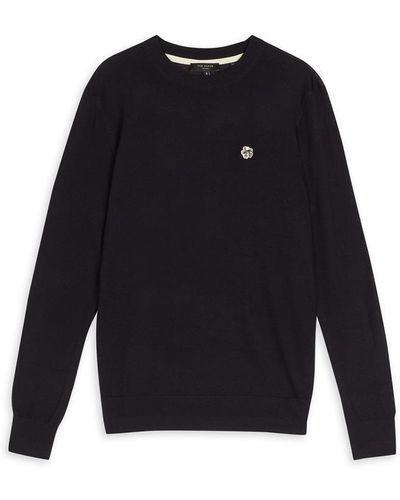 Ted Baker Cardiff Crew Jumper - Blue
