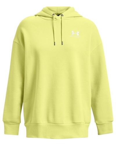 Under Armour S Essentials Fleece Os Hoodie Yellow Xxl