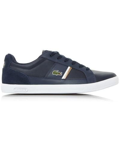 Lacoste Europa 1 Croco And Strip Details - Blue
