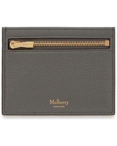 Mulberry Zipped Credit Card Slip - Grey