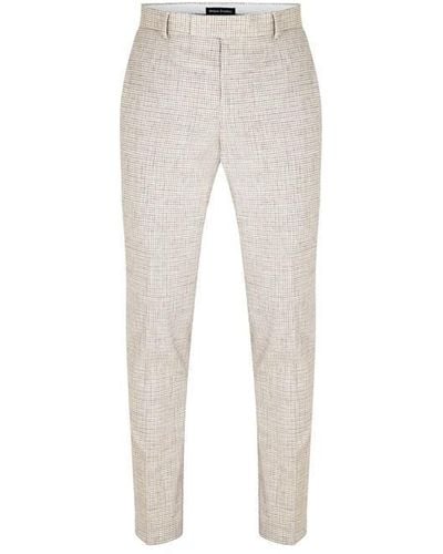 Without Prejudice Perrin Slim Fit Suit Trousers - Grey