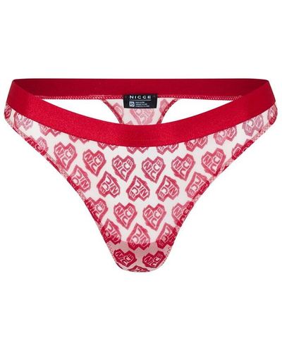 Nicce London Heart Thong Ld99 - Red