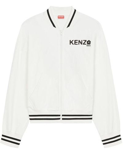 KENZO Knzo Zip Flwr Jckt Ld32 - White