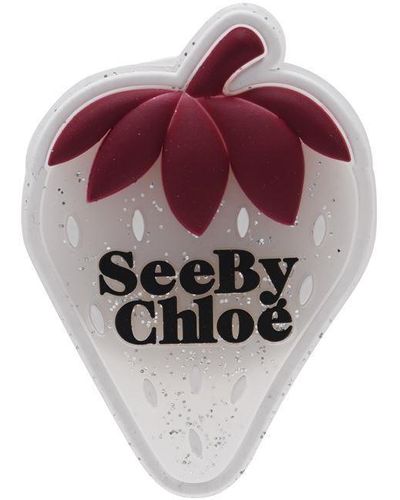 See By Chloé Strawberry Phone Holder - White