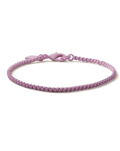 Crystal Haze Jewelry Plastalina Chain Bracelet - Purple