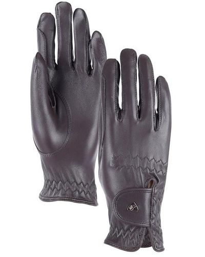 Aubrion Ladies Leather Riding Gloves - Blue