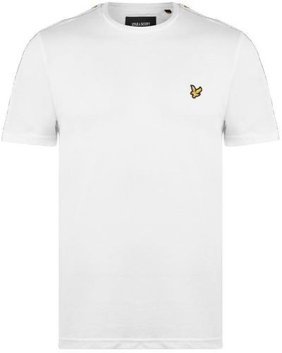 Lyle & Scott Taped T Shirt - White