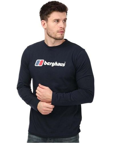 Berghaus Organic Big Logo T-shirt - Blue