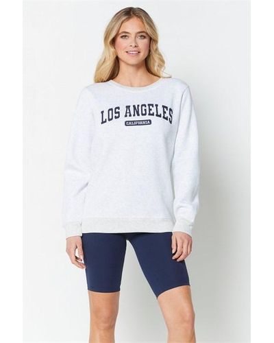 Be You Los Angeles Sweat Set - White
