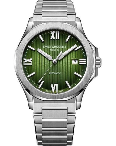 Emile Chouriet Cliff Stainless Steel Luxury Watch - Green