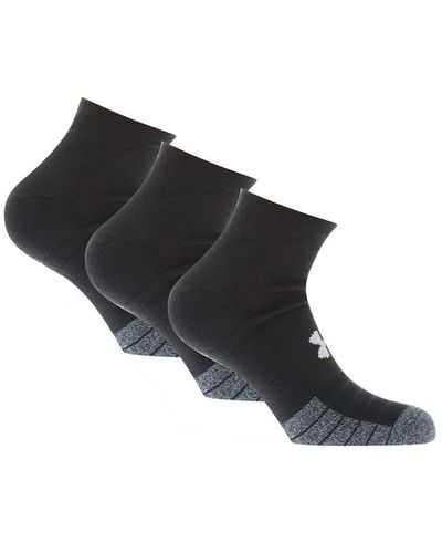 Under Armour Ua Heatgear 3-pack Low Cut Socks - Black