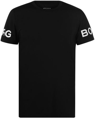 Björn Borg Sleeve Logo T Shirt - Black