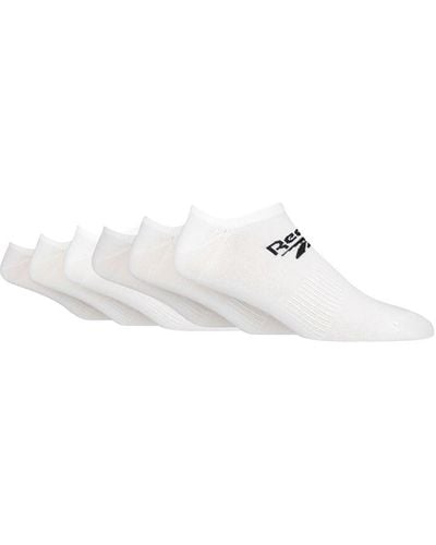 Reebok 6 Pair Low Cut Socks - White