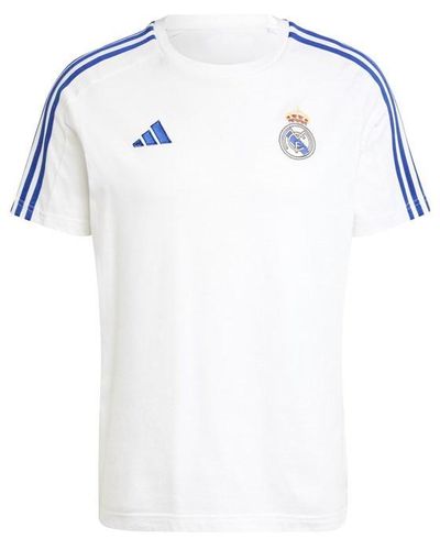 adidas Real Madrid Dna Tracksuit Top Adults - White